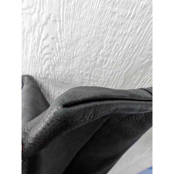 Madewell Transport Tote Black Pebbled Leather Bag Open Top Classic Soft Career - Picture 7 of 7